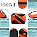 BAGAIL 6 Set Packing Cubes,Travel Luggage Packing Organizers with Laundry Bag(Orange)