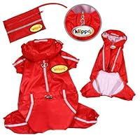 Raincoat Bodysuit with Reflective Stripes & Matching Pouch - S