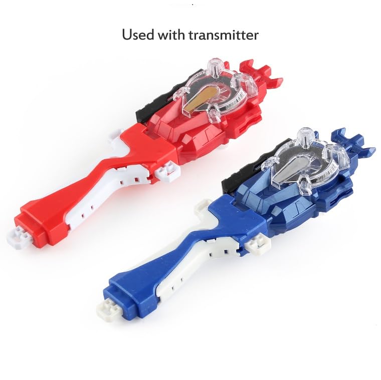 Battling Tops Box Set, Burst Gyro Toys 12 Spinning Tops + 2 Launchers + Stickers Combat Battling Game with Portable Box Gift for Kids Children Boys