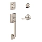 Schlage F60 CEN 619 LAT, Satin Nickel