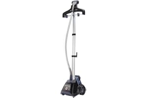 Rowenta IS6200 Compact Valet Full Size Garment and Fabric Steamer with Foot Operated On-Off Switch, 1500-Watt, Blue