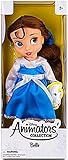 Disney Princess Animators' Collection Toddler Doll 16'' H - Belle with Plush Friend Chip