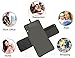 Portable Changing Pad Baby Change Station Lightweight Travel Changing Pad Foldable Wipeable Diaper Clutch Head Cushion and Mesh and Zippered Pockets for Toddlers Infants Newborns (Gray)