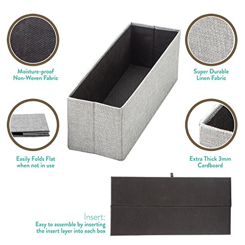 Creative Scents Underwear Drawer Organizer Divider Set of 3 Strong