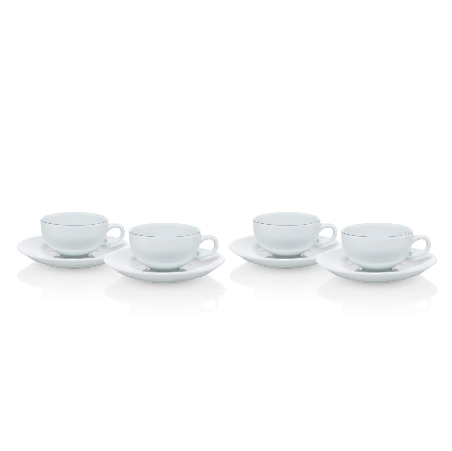 BODUM Bodum BLA Espresso Cup and Saucer (Set of 4) White [Genuine] K11959-83