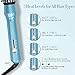 SwanMyst Curling Iron Brush, Dual Voltage Travel-friendly 1.25 Inch Tourmaline Ceramic Ionic Hair Curler Hot Brush, Anti-scald Instant Heat Up Curling Wand with Teeth Styling Brush