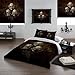 Alchemy Gothic See No Evil Queen Duvet /Comforter Set Cover Set 89x86"