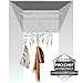 Pro Chef Kitchen Tools Clothes Drying Rack - Round Clothing Racks - Laundry Portable Clothesline Includes 18 Metal Clothespins Hanger Clips Set - Baby Clothes Storage Closet - Herb Hanging Air Dryer