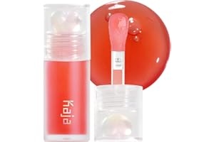 Kaja Juicy Glass Lip Plumping Oil | 02 Raspberry Refresher | Hydrating, Feel Plumped and Lightweight with Vitamin Tree Fruit Oil, Vegan, Cruelty-Free, Clear Tint Stain Shine Gloss Plumper