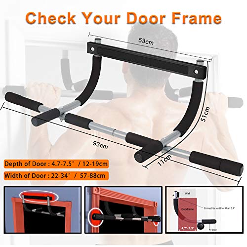 HUUPRO-Pull-Up-Bar-Strength-Doorway-Pull-up-Bar-Multi-Grip-Chin-UP-Home-Exercise-Bar-Horizontal-Upper-Body-Workout-Bar-No-Screw-Installation-Fitness-Training-Bars-for-Men-Women-Home-Gym-Equipment