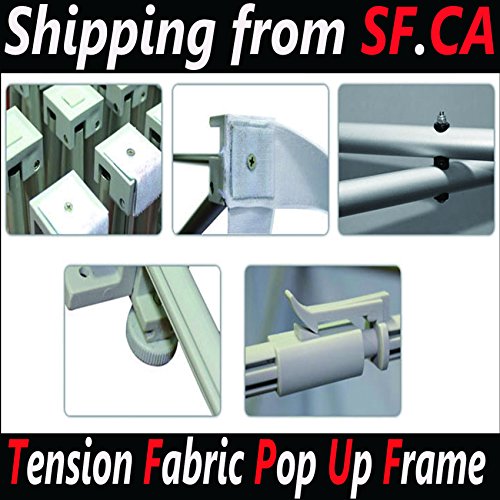 8x8ft Tension Fabric Straight Pop Up Display Trade Show Backdrop Booth Frame
