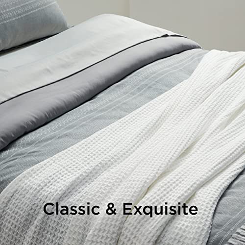Bedsure 100 Cotton Blankets King Size for Bed 405GSM Waffle Weave