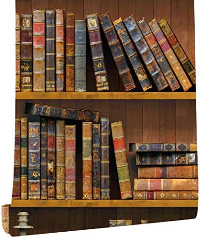 Self-Adhesive Brown Wood Contact Paper – 17.7"x78.7" Roll – Peel & Stick Vinyl Wallpaper – Vintage/Retro