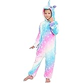 Uniquecos Unicorn Onesie Cosplay Costume Girls Halloween Xmas Pajamas