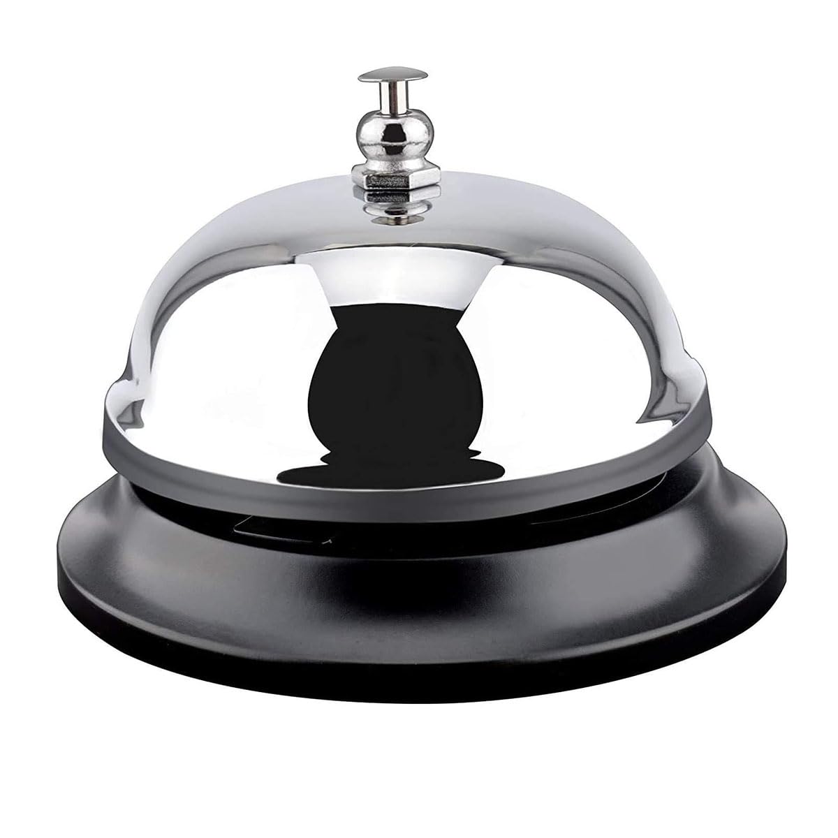 Service Bell, Stainless Steel Call Bell Customer Service Bell Desk Bell Kitchen Bell Attention Call Ringer Counter Bell Ideal for Restaurants, Schools, Reception Areas