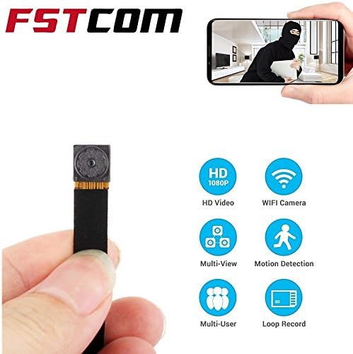 FSTCOM WIFI Spy Camera Wireless Hidden Mini Secret Espias Nanny Cam - 1080P, Motion Activated, Remote View, Live Video, APP - Home, Office, Car, Drone Security
