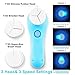 Electric Facial Brush, 3D Vibrating Sonic Waterproof Skin Exfoliating Cleansing System for Body and Face Deep Cleaning, Microdermabrasion Exfoliator with 3 Brush Heads