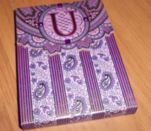 Punch Studios Paisley Monogram Purse Pad (75 Sheets) "U"