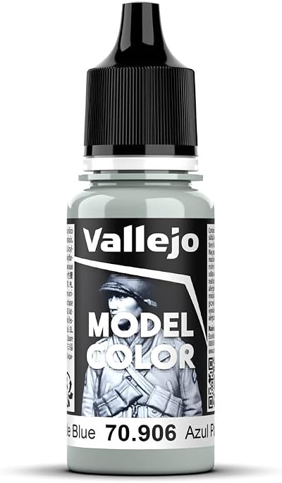 Vallejo Model Color Pale Blue 17 ml Acrylic Paint Eyedropper Brush