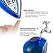 Jamal Alarm Clock Water Power Digital Weather Station Time Humidity Large LCD Display and Temperature Measurement Environmental Technology for Indoor Office Home (Blue)