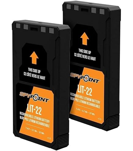 6370 MAh Battery EGOWAY 6370mAh LIT-22 Rechargeable Battery For Trail Cameras - Compatible With Flex Series, Includes Charging Cable Wildlife Camera Power