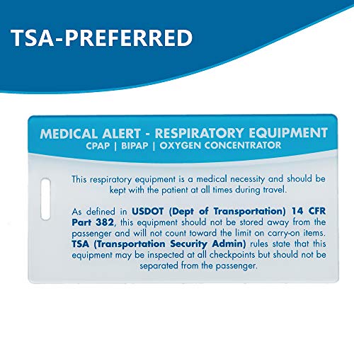 Medical Equipment ID Identification Luggage Tags | Medical Alert | Carry-On Respiratory Devices