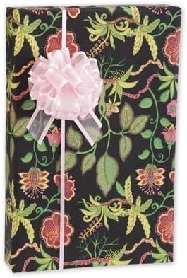 Everyday Gift Wrap - Silk Botanical Fantasy Gift Wrap, 24" x 100' (1 roll) - BOWS-M-7224C