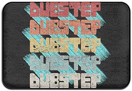 Retro Vintage DUBSTEP Music Non Slip Doormat Entrance Mat Floor Mat Rug Dirt Trapper Mats 15.7"x23.6"