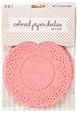 Sew Easy Industries 25 Doilies, 4 by 4-Inch, Light Pink