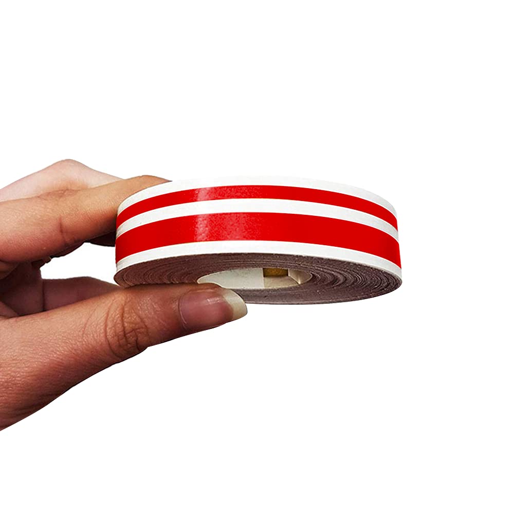 4R Quattroerre.it 10509 Trim Stripes Double Adhesive Strips for Cars, Red, 11 mm x 10 mt