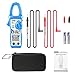 Clamp Multimeter Janisa MT100 Digital AC DC Clamp Meter Current Voltage Meters Fully Automatic Resistance Capacitance Tester 600 Amp 5999 Counts Ammeter