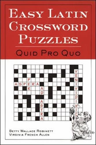 Easy latin crossword puzzles