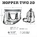 YETI Hopper Two 20, Portable Cooler, Fog Gray/Tahoe Blue