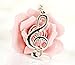 Bhbuy Fashion Cool Musical Note Key Ring Keyfob Keyring Music Symbol Keychain Gift New