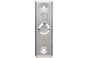 SONEW Stainless Steel Push to Exit Lock Release Button, Door Access Control System NO/COM Switch Door Release Out Unlock Exit Button