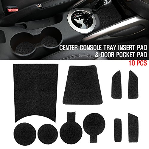 Center Console Tray Pad Door Pocket Pad Felt 10Pcs for HYUNDAI 2011-2015 Veloster