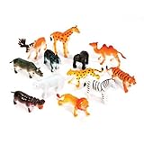 Rhode Island Novelty 12 Little Zoo Animals