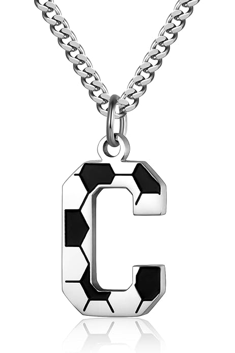 Collar Unisex Futbol Collar Futbolero Con Dije 3D - Acero Inoxidable Unisex Para Amantes Del Fútbol Collar Yaomiao Acero Inoxidable 3D Futbol 60cm Unisex