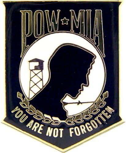POW MIA Military Medal Pin