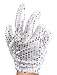 KANGAROO Silver Sequin Glove; Double Sided