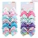 Kalolary Hair Bows Set of 12, 4.5 Inches Unicorn Grosgrain Ribbon Hair Barrettes with Alligator Clips, Ideal Birthday Party Gift for Girls Toddler Girls Little Girls Teens Kids