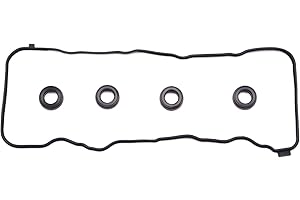 AUCERAMIC VS50741R VS50563 Engine Valve Cover Gasket Set Fit for 2006-2015 Honda Civic 2016-2017 HR-V 2013-2015 Acura ILX 1.8L 2.0L L4 12341RNAA01