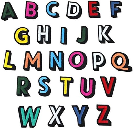 Partyfareast Number/Letter Set Patches Applique Embroidery Iron On Badge DIY