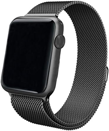 WGIA Watch Band 42mm Milanese Loop Stainless Steel Bracelet Strap Replacement Wrist Band with Magnetic Closure Clasp - Fit iWatch Series 1 Series 2 Sport &amp; Edition