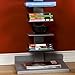 SEI Furniture 11- shelf Metal Spine Book Tower, Silver