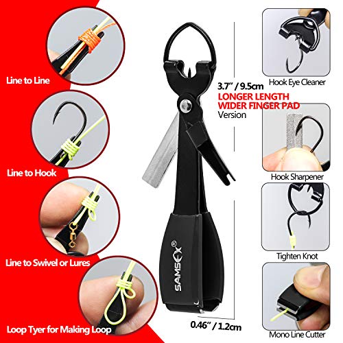SAMSFX Fly Fishing Knot Tying Tools Quick Knot Tool for Fishing Hooks