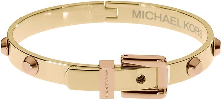 michael kors rose coloured buckle bangle
