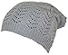 D&Y Women's Loose Knit Reversible Chevron Pattern Beanie/Skull Cap (One Size)