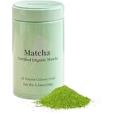 MatchAdmire Matcha Green Tea Powder - Premium First Harvest USDA Organic Gluten-Free Vegan, 100% Pure Unsweetened No Additives, 3.53oz Tin (All Purpose Culinary Grade Matcha)