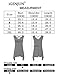 iGENJUN Women's V Neck Front Criss Cross Basic Flowy Tank Tops